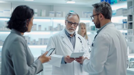 Obraz premium doctor talking to patient in hospital