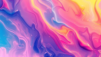 Fototapeta premium Abstract poster with vibrant gradient fluid elements. Perfect for banners, websites, landing pages, covers, ads, greetings, cards, promotions, and print materials.
