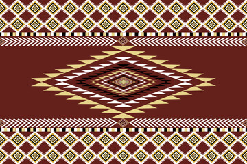 Seamless oriental geometric ethnic pattern for background or wallpaper carpet floor curtain design 