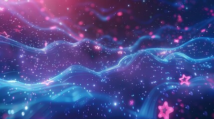 Obraz premium abstract futuristic glowing neon lines for ui background design