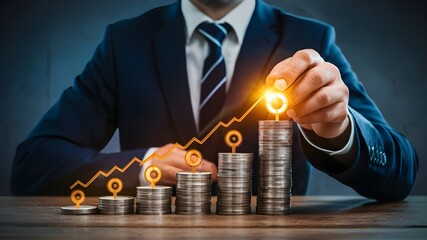 business owner setting annual growth targets, strategic planning , quarterly results