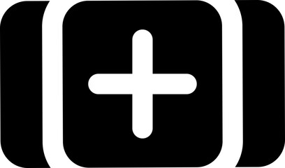 Fototapeta premium Add Post Social Media Icon Symbol Design