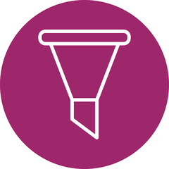 Funnel Vector Line White Circles Multicolors