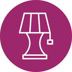 Lamp Vector Line White Circles Multicolors