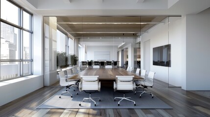 Strategic Business Development in Modern Global Markets - Collaborative Financial Planning in a Sleek Office Environment