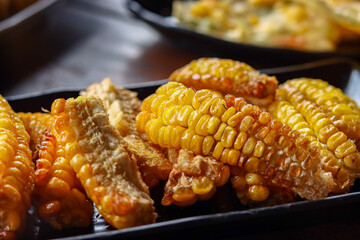 photo of very delicious fried corn food,