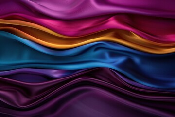 Obraz premium Vibrant abstract waves of color