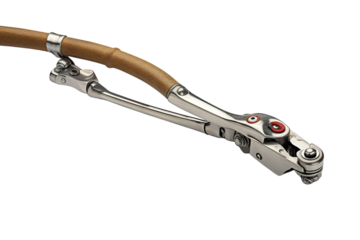 A Surgical Instruments Delicate Precision: A Close-Up View of a Specialized Surgical Tool. on a White or Clear Surface PNG Transparent Background.