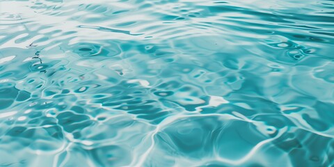 Tranquil texture of water surface under sunlight, showcasing beautiful patterns of light and motion