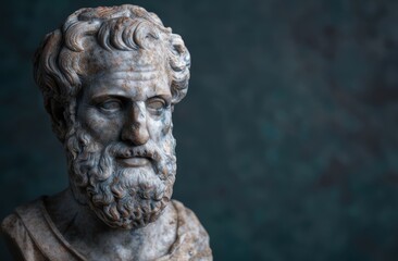 Obraz premium ancient greek philosopher statue