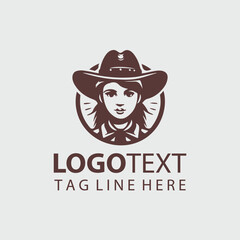 Cow Boy Farmer Logo