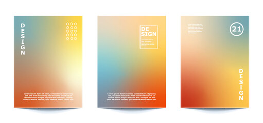 set template pastel Rainbow gradient Abstract Background For banner, flyer, covers, wallpapers, brands, social media and other mobile projects