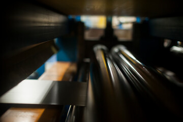 Factory constructions, industry technology, manufacturing interior, production line