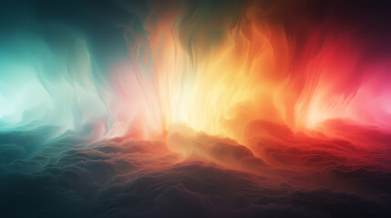 abstract colorful background, ethereal cloud landscape, gradient colors, surreal, fantasy