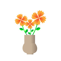 Flower icon on white background