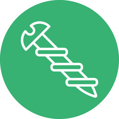 Screw Vector Line White Circles Multicolors