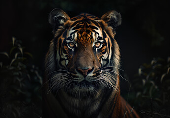 Fototapeta premium portrait of a bengal tiger