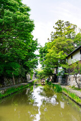 Obraz premium 八幡堀沿いの瓦ミュージアム（滋賀県近江八幡市）