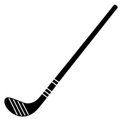 hockey stick black silhouette art illustration