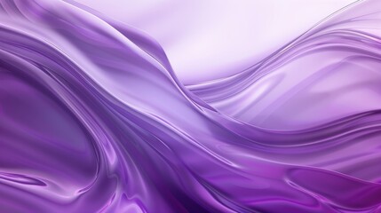 Fototapeta premium Soft purple wavy glass with wide, flowing curves and a gradient of light to dark tones. 