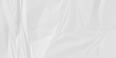 White crumpled cover old paper wrapping crinkled light cardboard overlay texture background. surface retro wrinkled empty sheet paper creased.	
