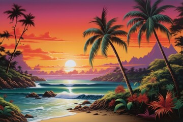 Tropical landscape outdoors tropics.