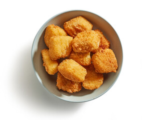 fried fish fillet nuggets