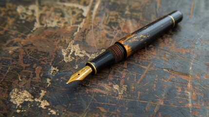 fountain pen on paper