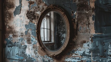 old miror in the wall