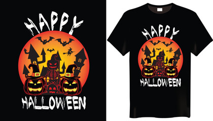 Happy Halloween T - Shirt Design
