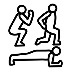 Bodyweight Exercises Icon