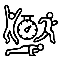 High Intensity Interval Training Icon