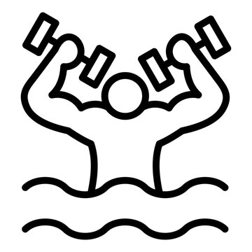 recommend clip art: Aqua Fitness Icon
