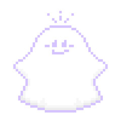 ピクセルアートなシーツのおばけ⭐︎PNG