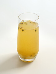 A summer drink passion fruit juice