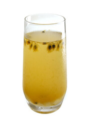 A summer drink passion fruit juice