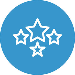 Obraz premium Stars Vector Line White Circles Multicolors