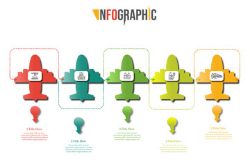 Infographic Timeline Airplane 1