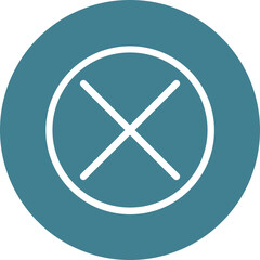 Obraz premium Cancel Vector Line White Circles Multicolors