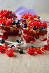 Parfait with berries