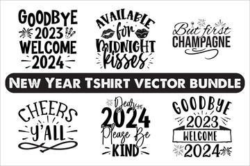 Fototapeta premium Countdown to New Year T-Shirt | Stylish Vector Art for New Year’s Celebration