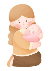 Mother and baby