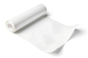 Sticker Label. White Paper Sticker Label on Blank Background, Isolated Design