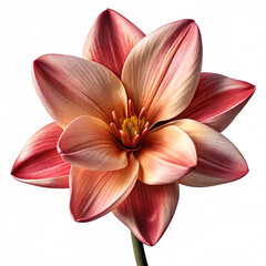 Fototapeta premium Realistic High Quality Beautiful Flower Isolated on White Background