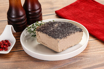 Delicous liver pate snack appetizer