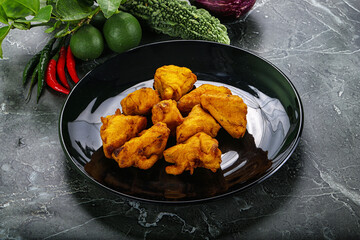 Indian cuisine - paneer pakora cheese