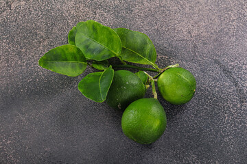 Fresh juicy ripe green lime
