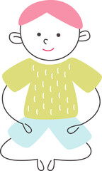 Childish Boy Drawing