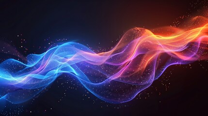 Fototapeta premium Abstract Colorful Swirling Waves