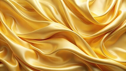Obraz premium Soft yellow silk background with a luxurious and elegant texture, silk, yellow, background, smooth, texture, luxurious, elegant